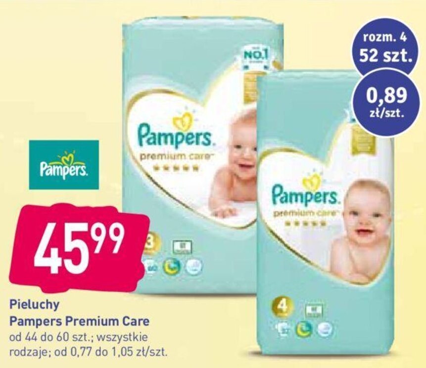 pampers newborn tanio