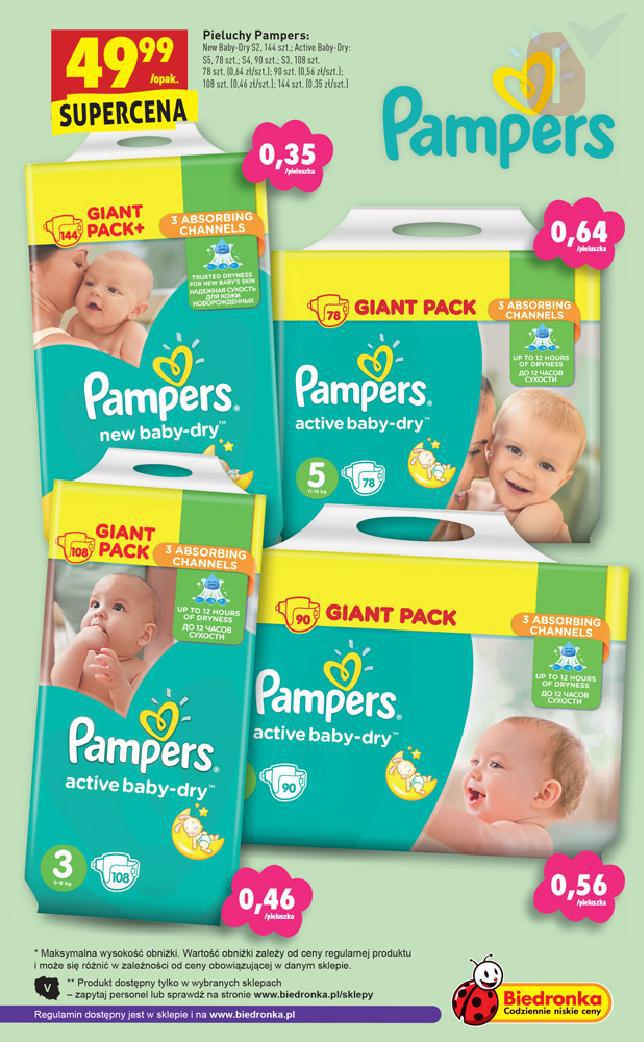 pieluchy pampers rozmiar 6 tesco cena