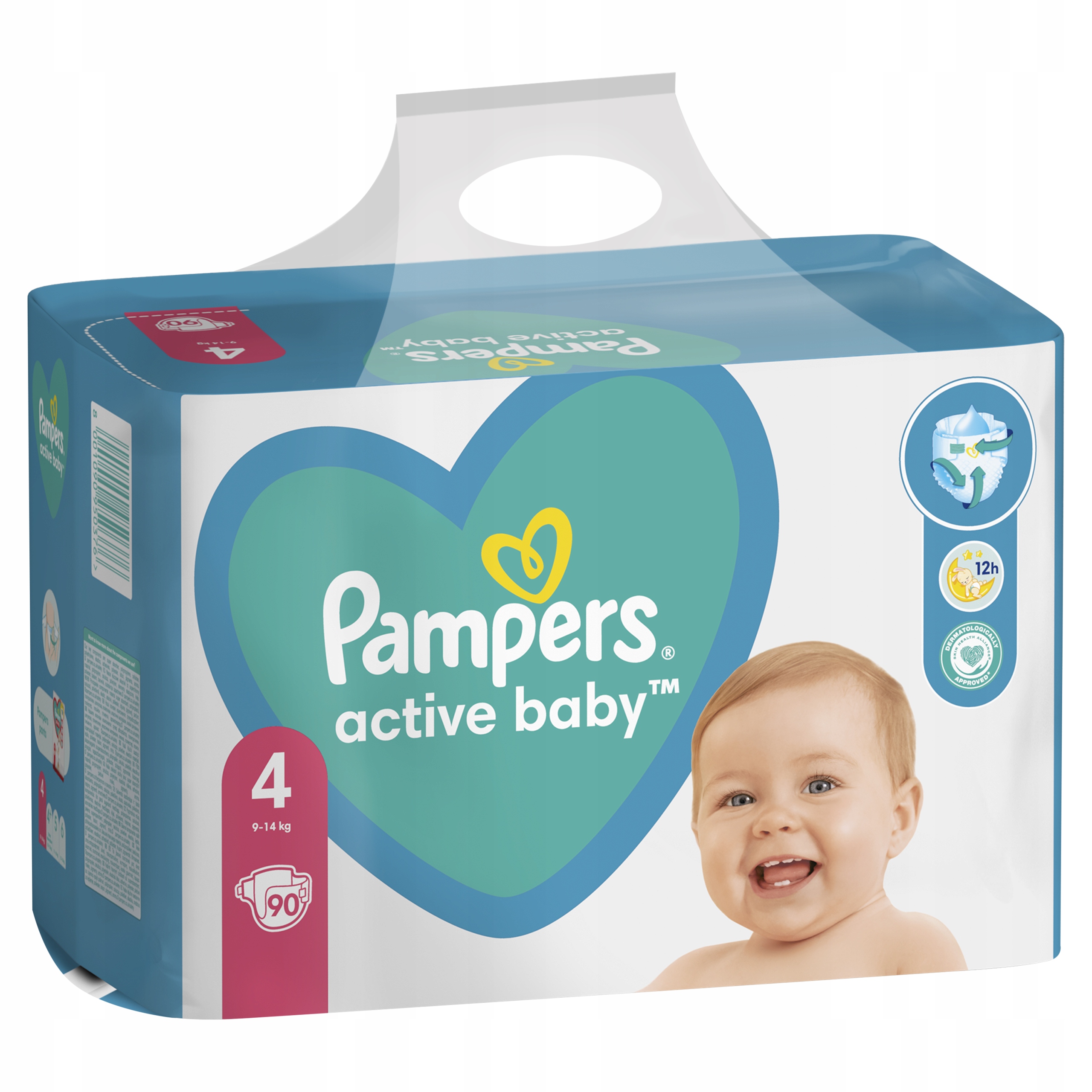 pampers active baby-dry pieluchy 3 midi 90 sztuk