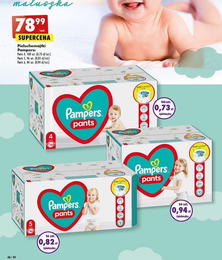 pampers 4 106 sztuk