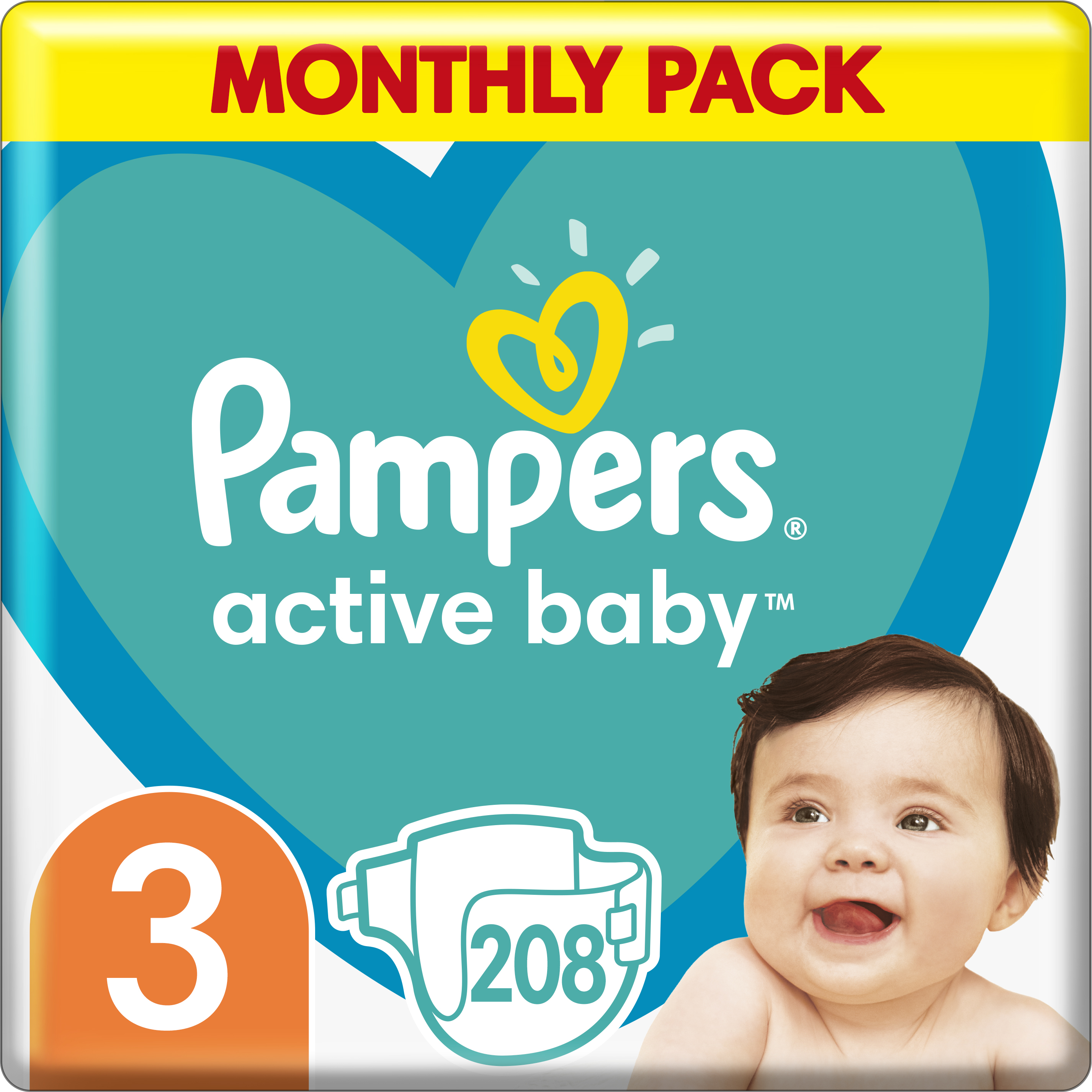 pampers active baby 3 70 szt