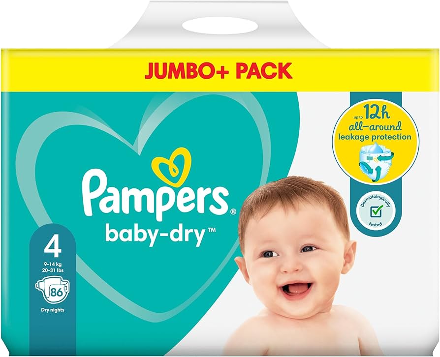 pieluchomajtki pampers 4 maxi 100 sztuk