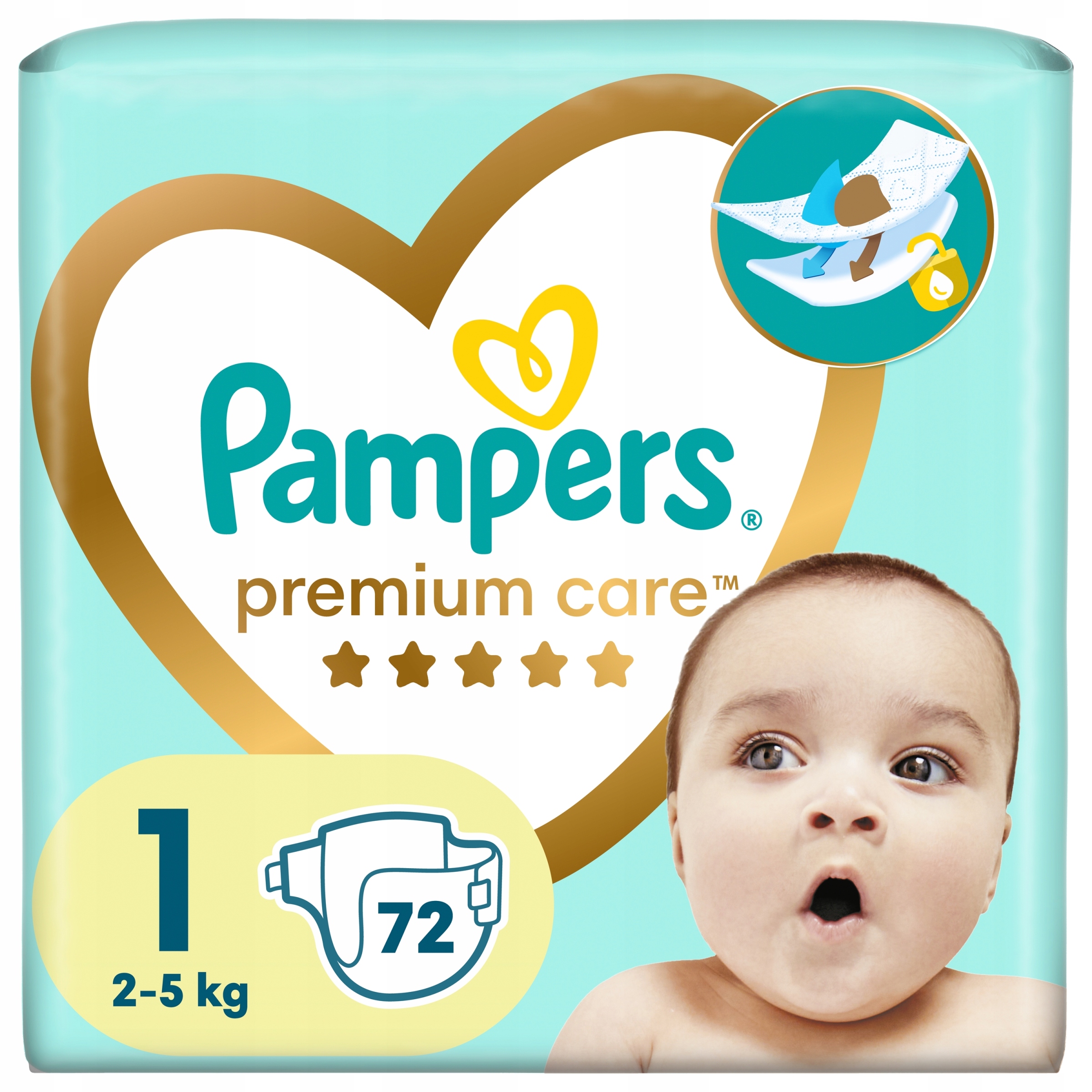 pampers premium care mega box pieluchy jednorazowe new born