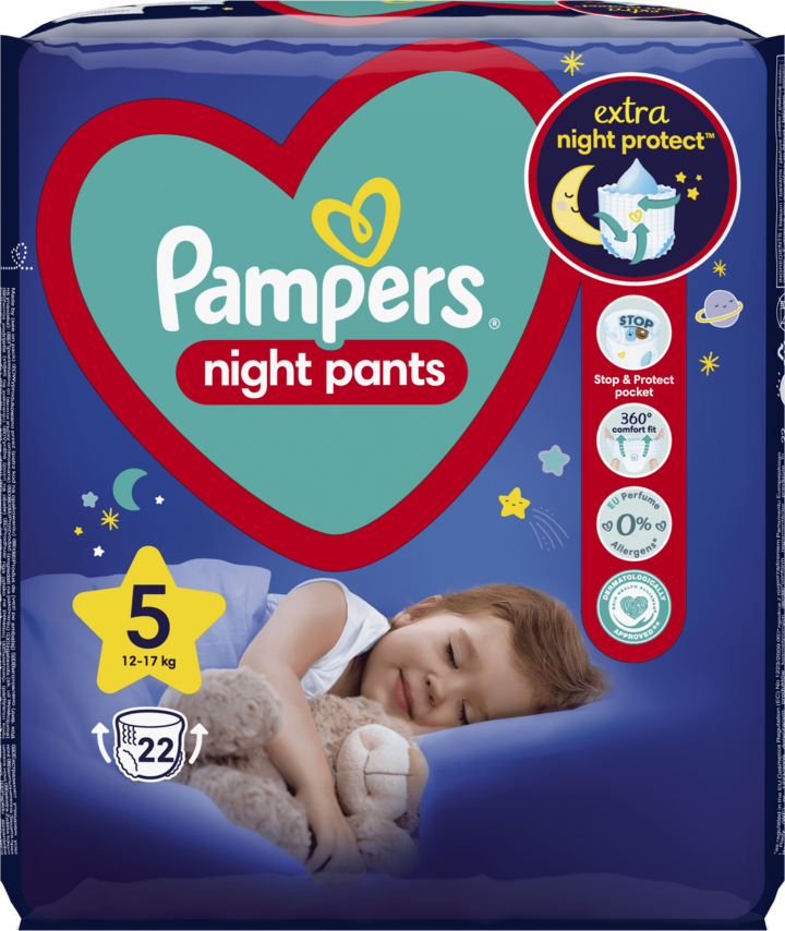 dziecko miesięczne przez noc suchy pampers