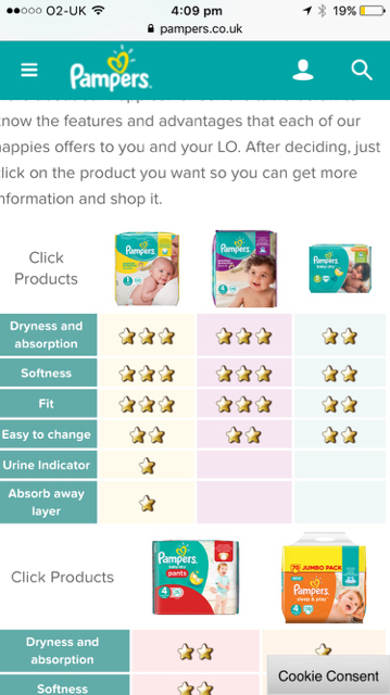 pampers data na opakowaniu