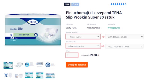 bobas z akcesoriami i pampers