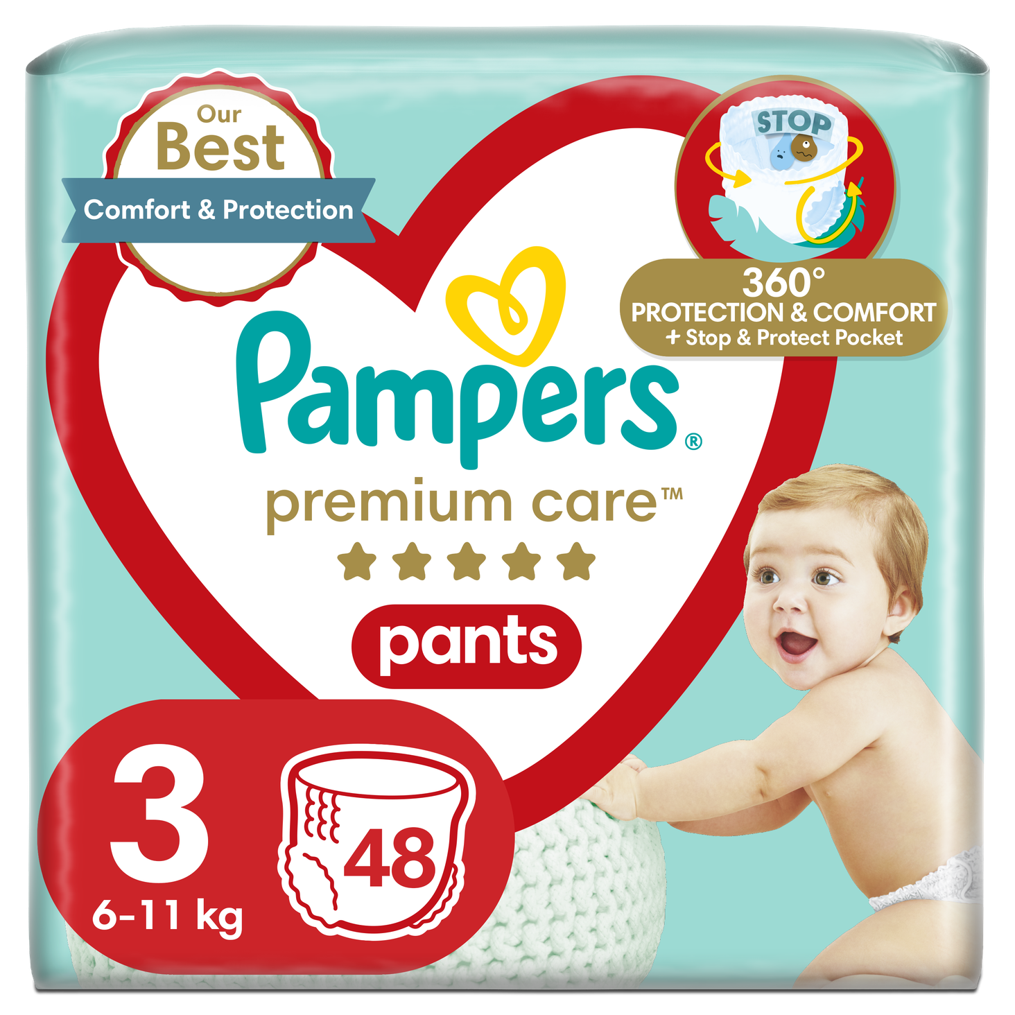 pieluchy pampers 3 premium care 60 szt