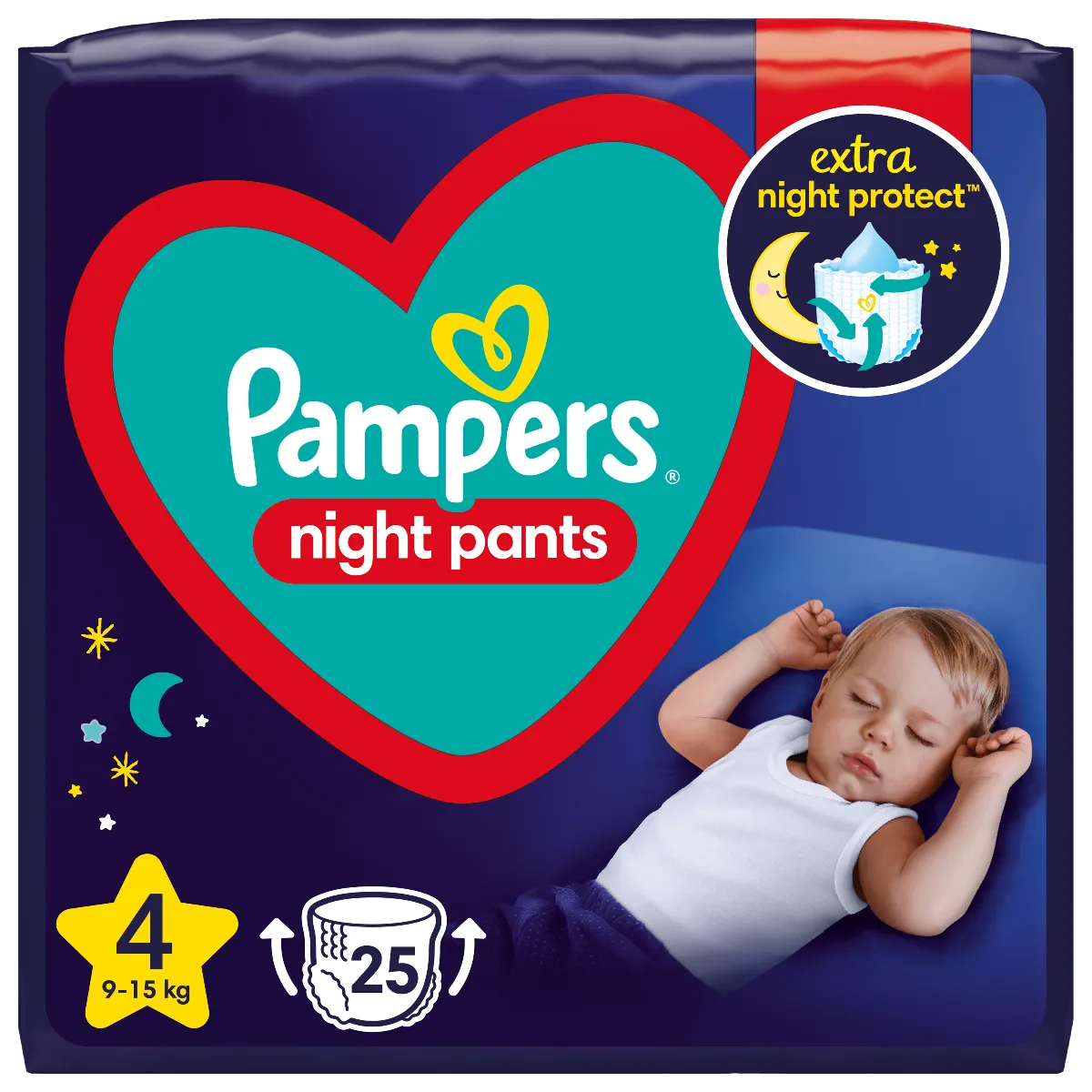 pampers pants naklejka z tylu