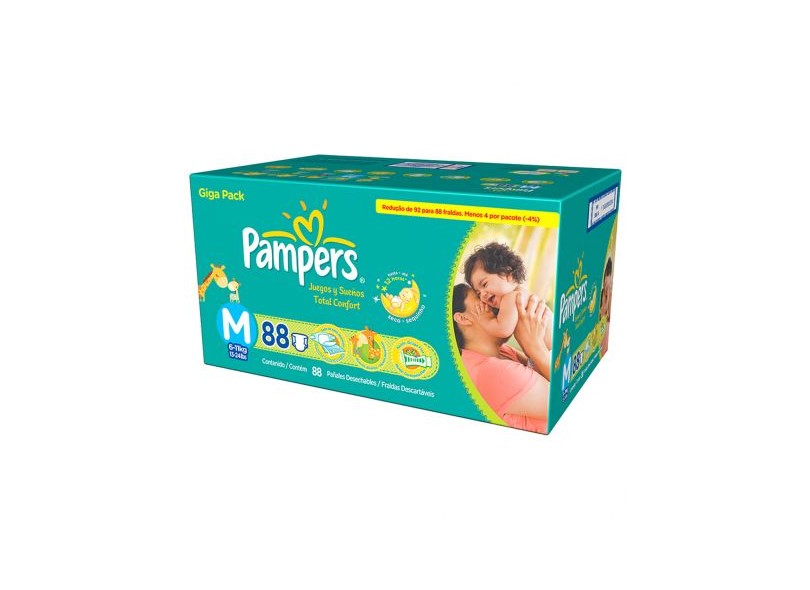 pampers białe