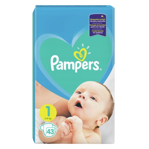 pampers 1 ile sztuk