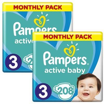 pampers active baby 4 maxi 132