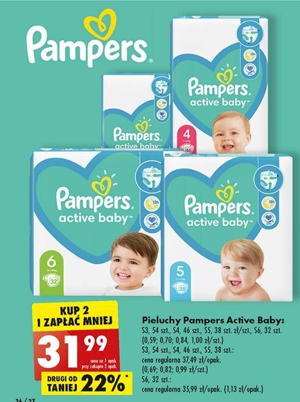 pieluchomajtki pampers 5 48 sztuk