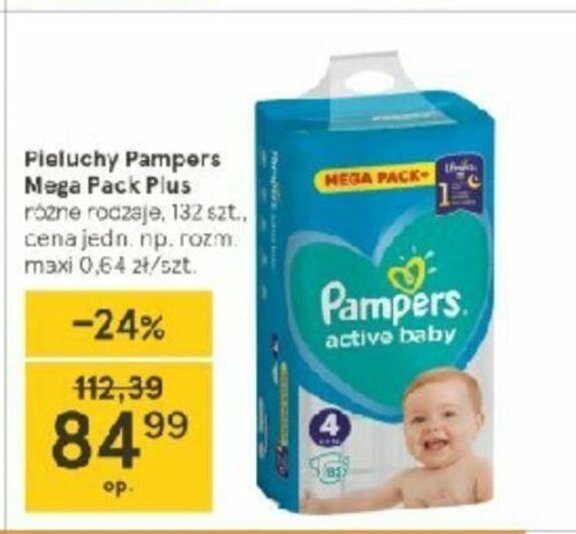 pieluchy pampers najmniejszy rozmiar