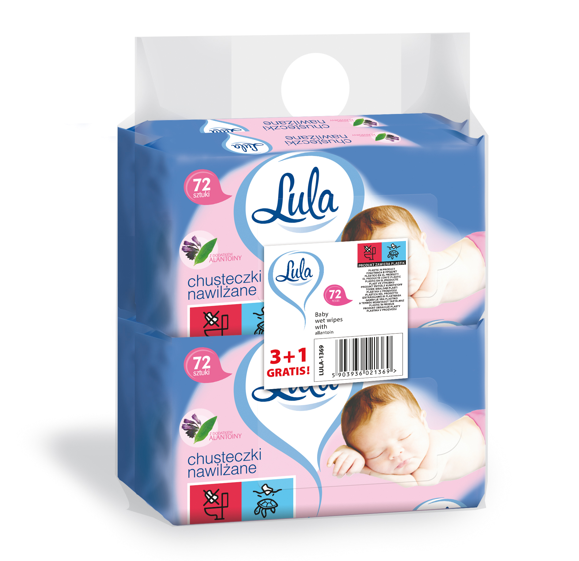 luli baby care nawilżane chusteczki