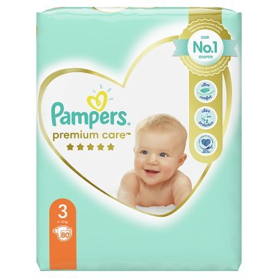 tanie pieluchy pampers premium care