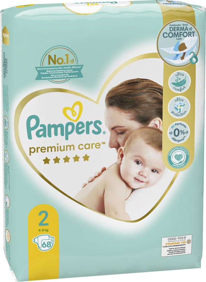 pampers premium care 1 new born 66 szt