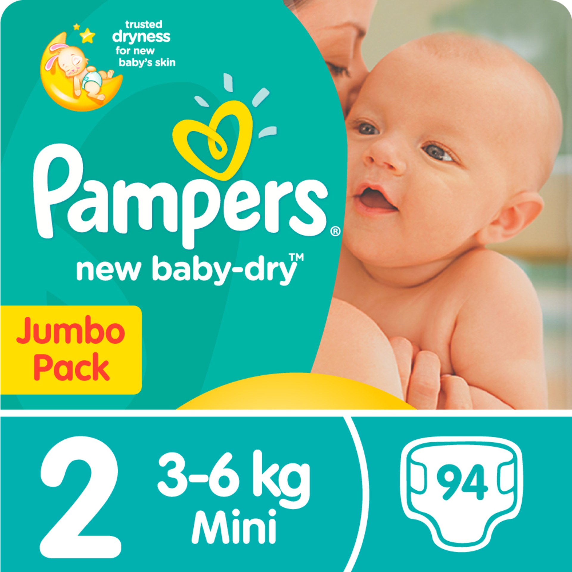 pampers new baby pieluchy rozmiar 2 mini 3-6kg 100 sztuk