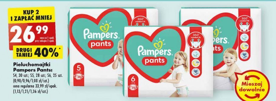 pieluchomajtki pampers są wykonane z