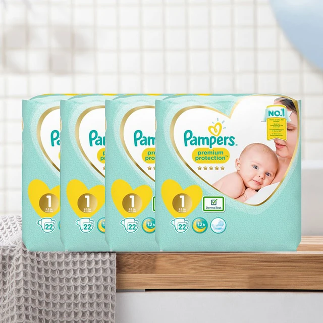 najtańsze pampers care 4