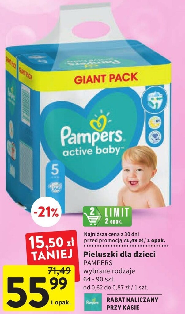 pampers premium care 1 22 szt