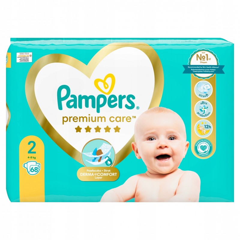 pampers premium care logo vector