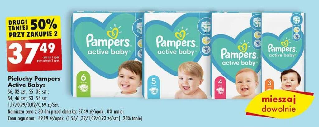 pampers active baby mega box 3 midi xxl 208szt