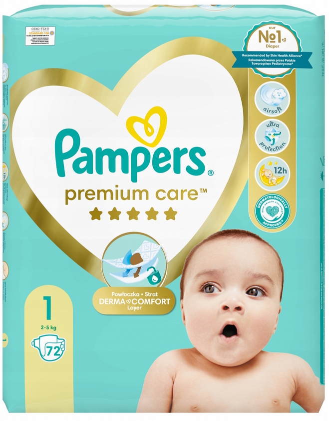 pieluszki pampers premium care newborn 2