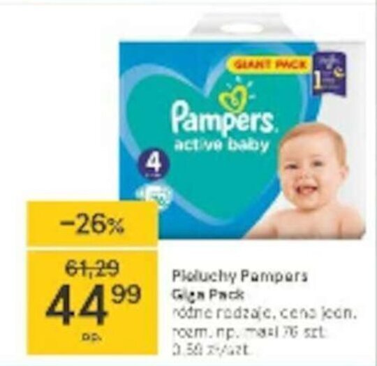 pampers pants pieluchomajtki 3 midi 60 sztuk