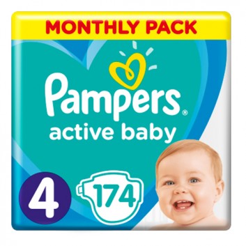 pieluchy pampers active baby dry 4