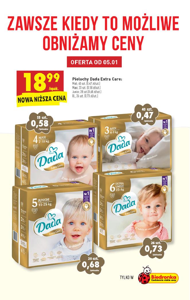 pampers przedział wagowy 4