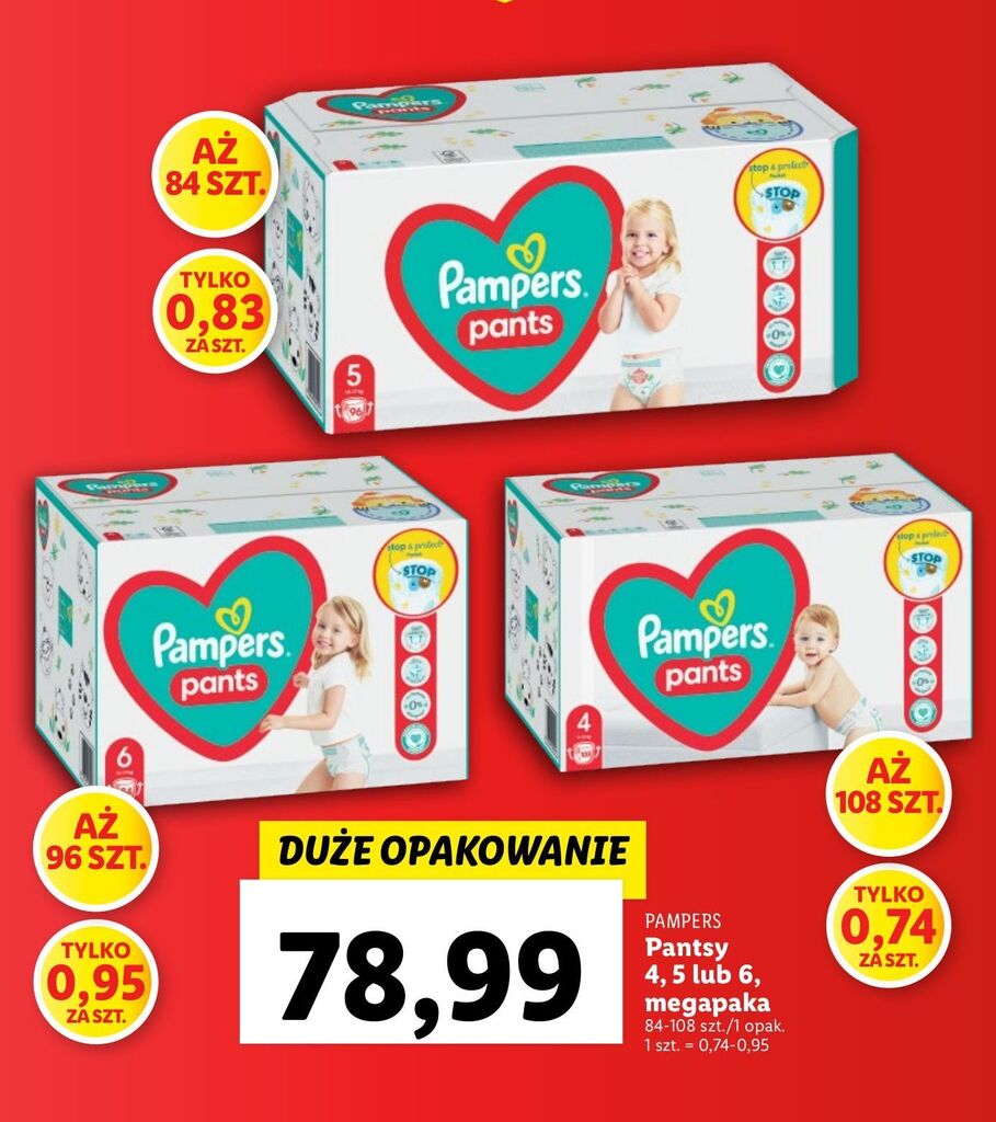 pieluchomajtki pampers 5 rossmann