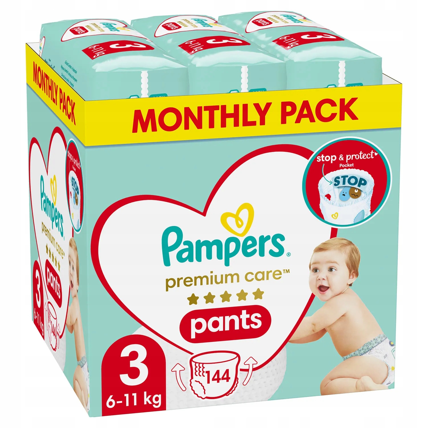 pampers premium care 3 60 szt