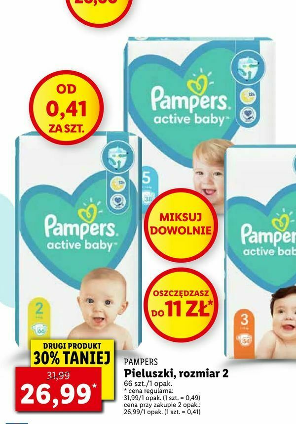 pampers wycięcie