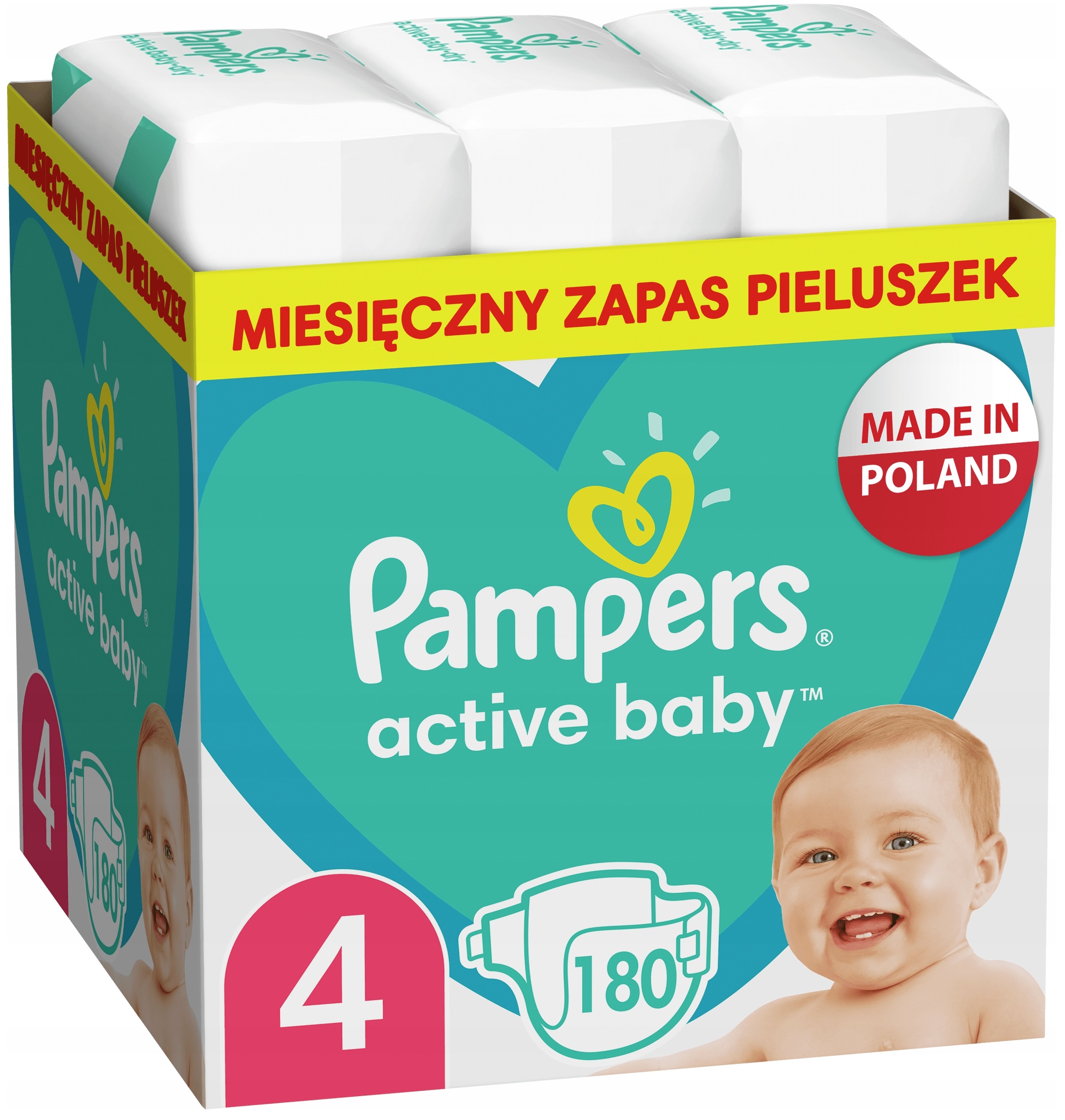 pampers active baby-dry pieluchy 3 midi 5-9 kg 74 szt