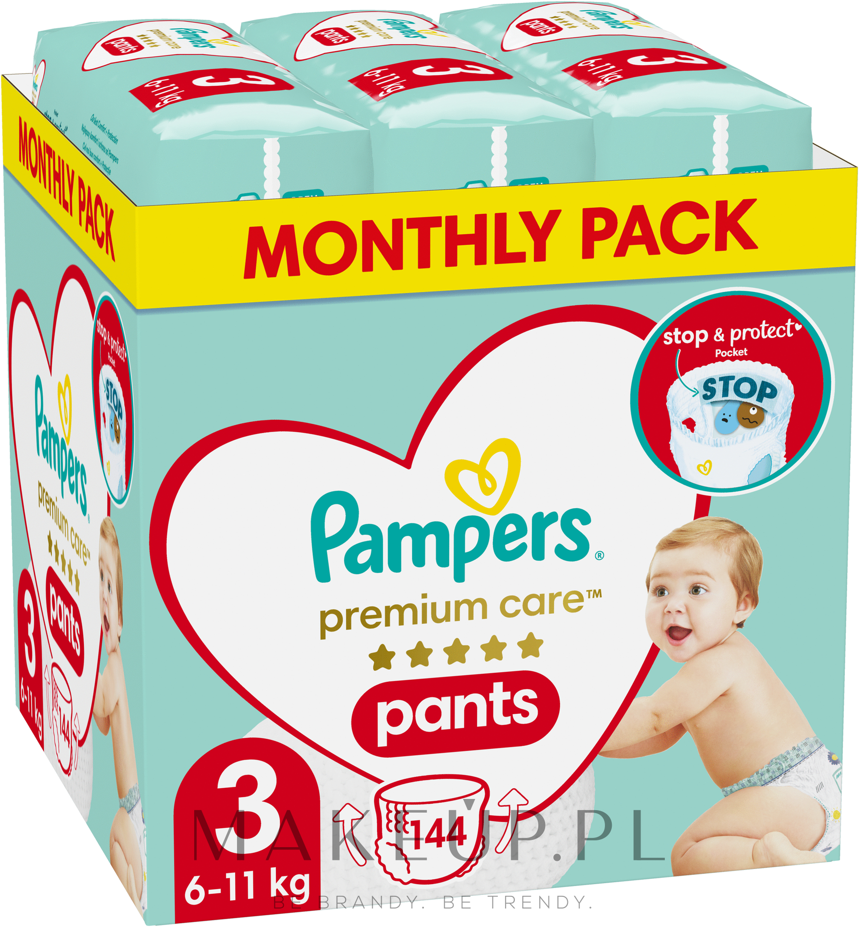 pampers zielone a pomarańczowe