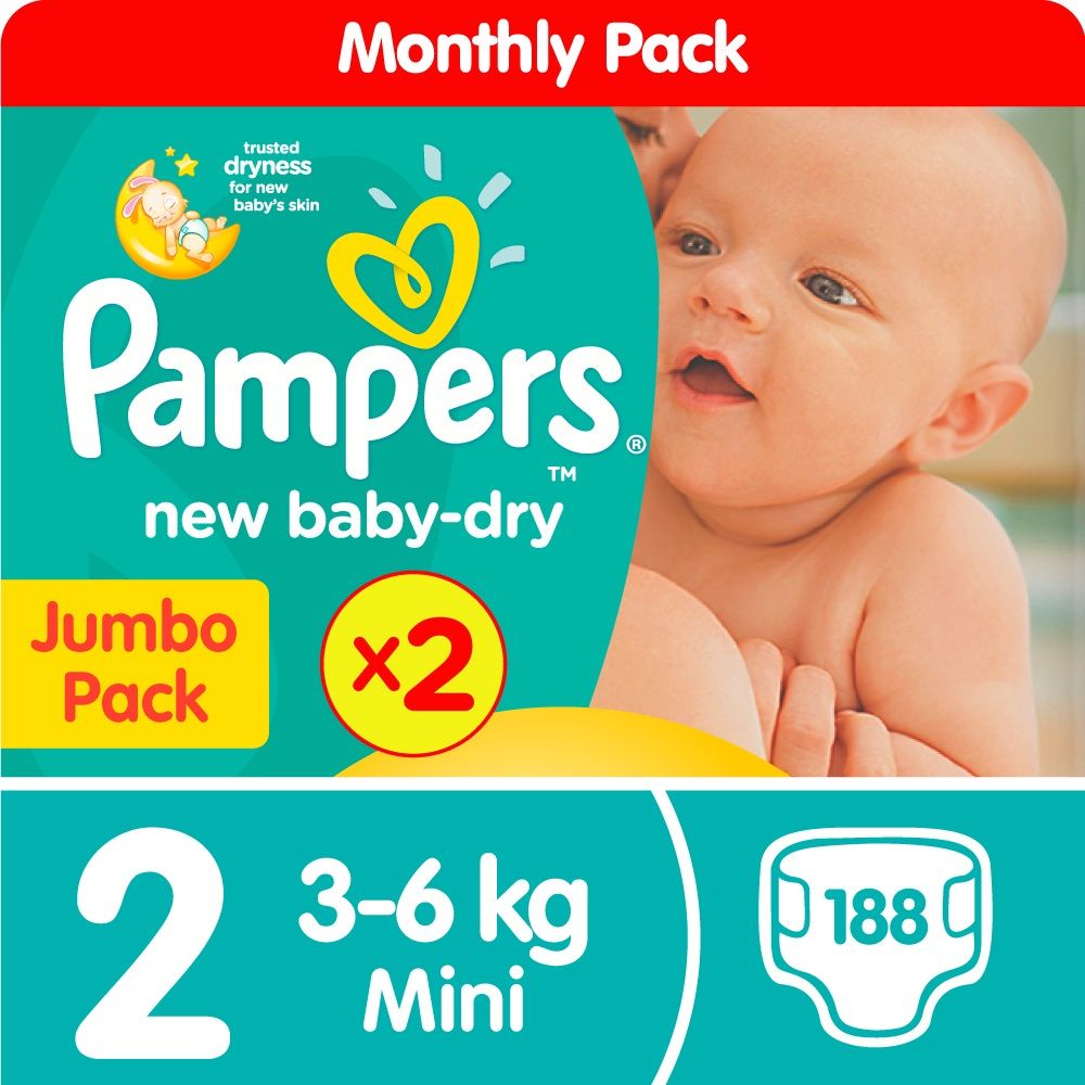 pampers 200 sztuk