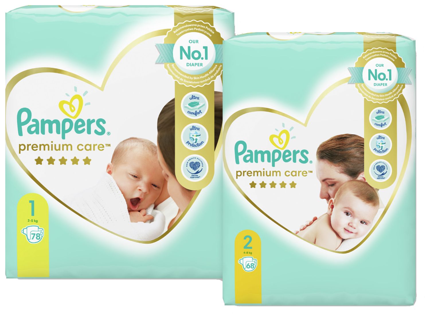 pampers premium care 1 x88 szt