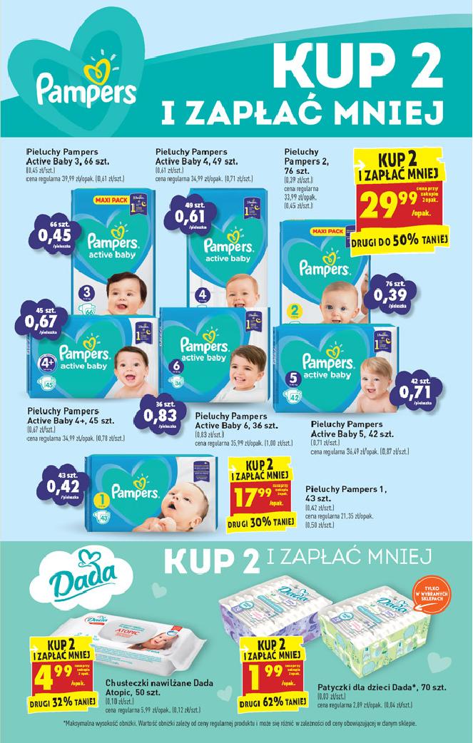 promocja pieluchy pampers 6