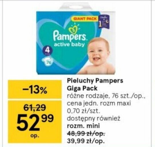 pampers newborn duże opakowanie